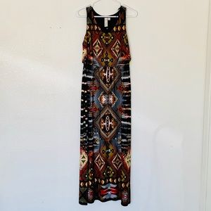 NEVER BEEN WORN Beautiful Aztec Maxi Dress